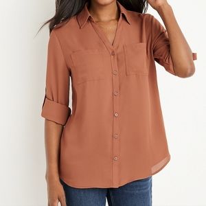 Maurices Medium Winona Button Down Blouse